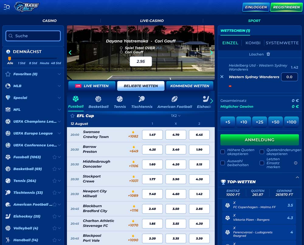 Bassbet Sportwetten
